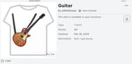 Free clothing item selected in the inventory menu